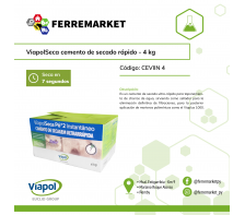 VIAPOLSECA 4 KG CEMENTO DE SECADO RAPIDO 	